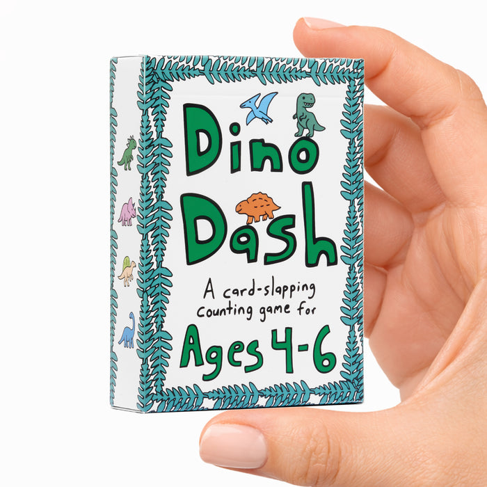 Dino Dash: Quick-Counting Dino-Slapping Game Fast, Fun, and Frenetic Ages 4-6 & 2-4 Players