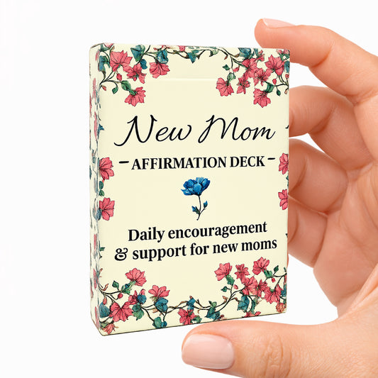 New Mom Affirmations: Postpartum Gifts For New Moms 50 Daily Support &amp; Affirmation Cards For New Moms