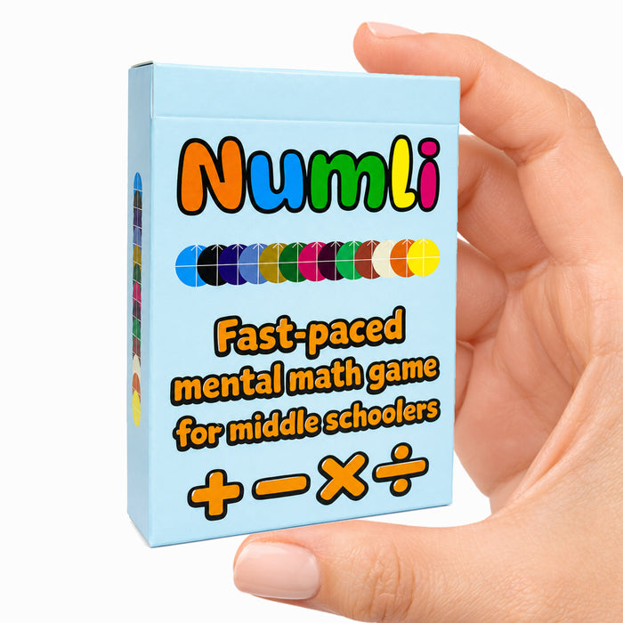 Numli: Math Booster Game 5th, 6th, 7th Grade More Fun Than Flash Cards Add, Subtract, Multiply & Divide, 2-4 Players