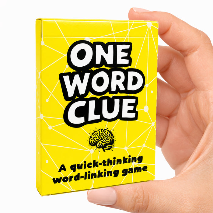 One Word Clue: Fast-Paced Game of Shared Thinking Semi-Cooperative Word Association Game for Adults, Teens & Families Ages 12+ & 3-6 Players
