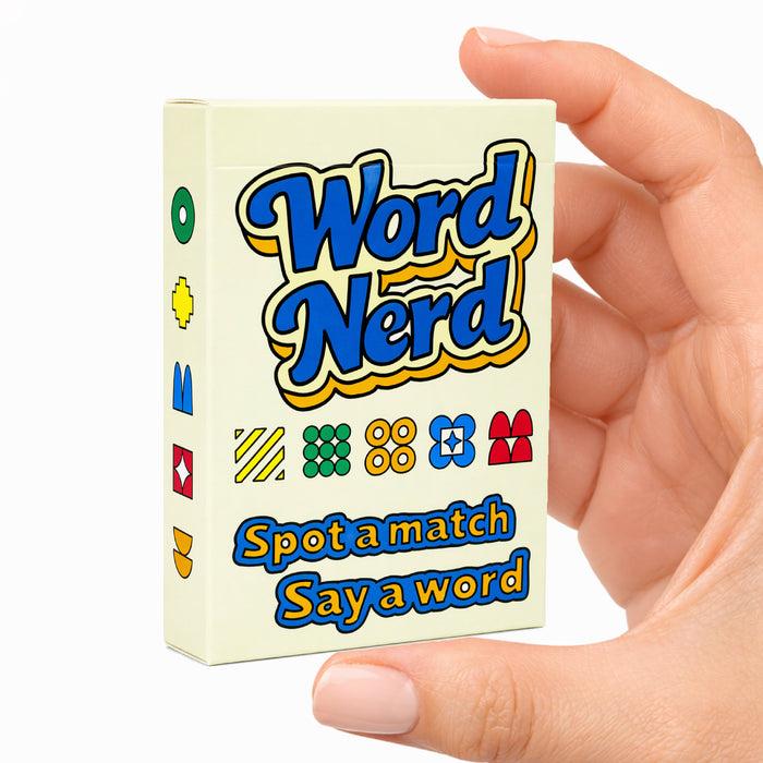 Word Nerd: Fast-Paced Word Game For Couples, Friends, and Families Endless Replayability Ages 12+ & 2-4 Players